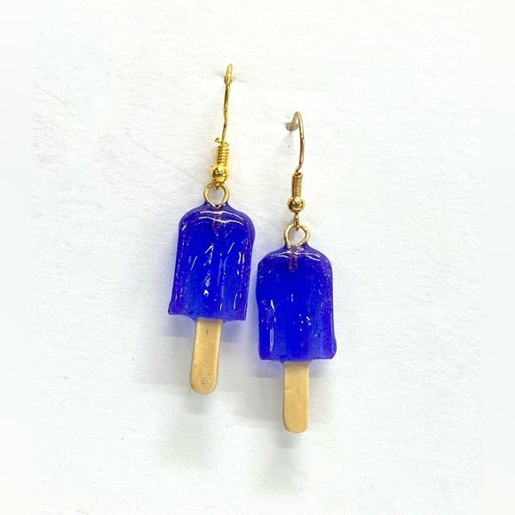 HANDMADE Popsicle Resin Art Dangle Earrings - Picture 9 of 10
